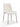 Jade Upholstered Dining Chair in Cottage Cheese Boucle and Brushed Nickel Metal (Set of 2)