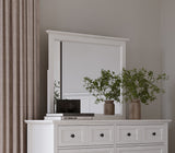 Grace Wall or Dresser Mirror in Snowfall White - What A Room