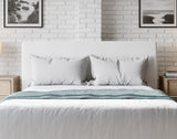 One Upholstered Modern Headboard in Pearl - What A Room