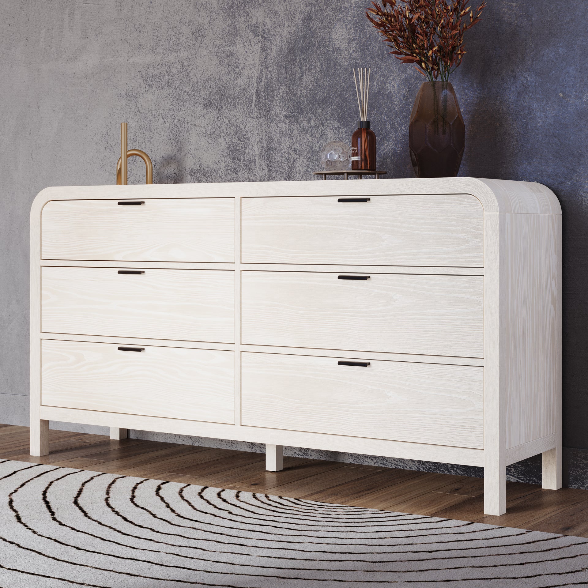 Drake Six Drawer Dresser in Sugar - What A Room