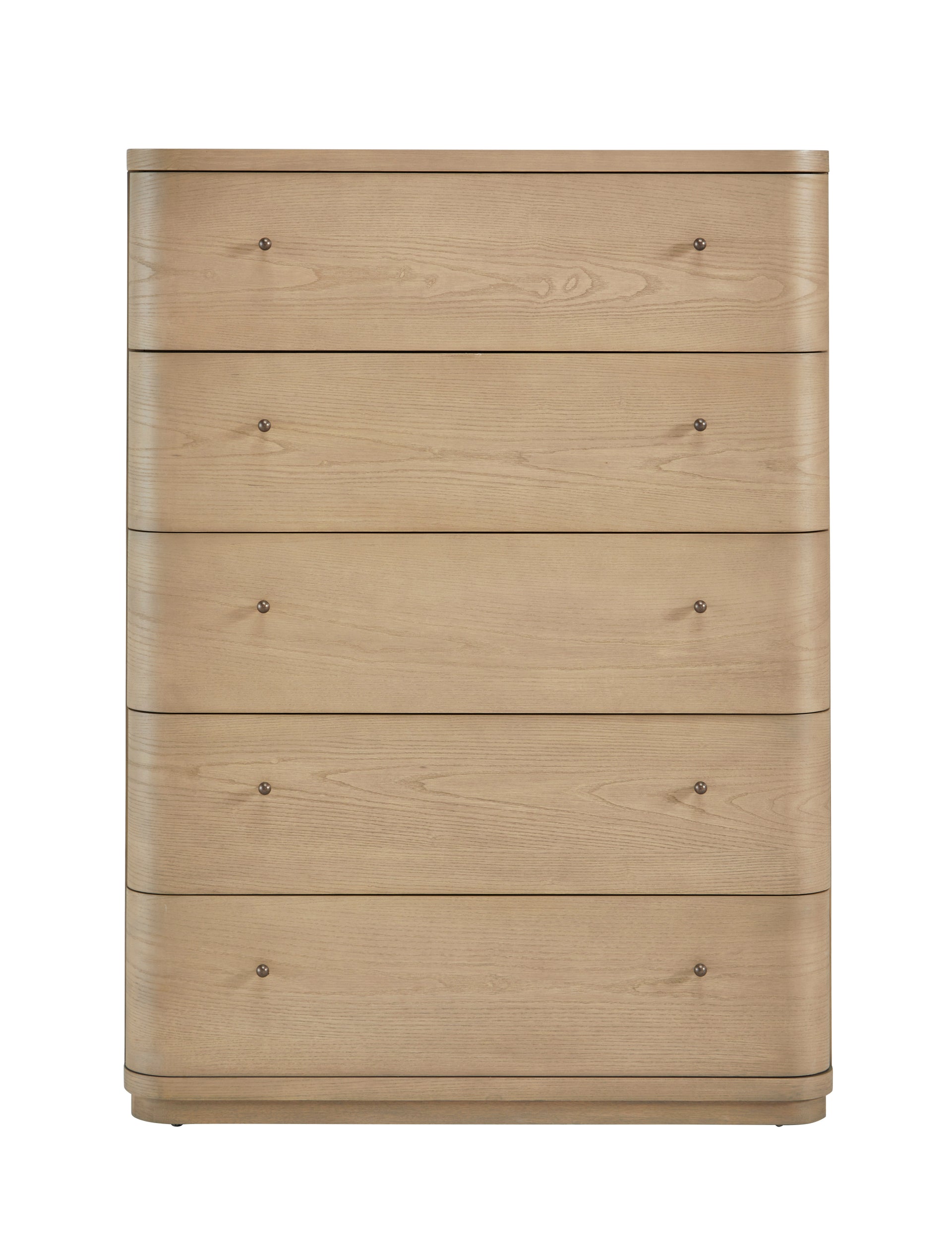 Penny Five Drawer White Ash Chest in Buff Cream - What A Room