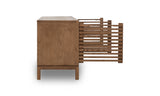 Tanner Four Door Solid Ash Media Console in Roux - What A Room