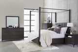 Lucerne Five-Drawer Metal Leg Chest in Vintage Coffee - What A Room