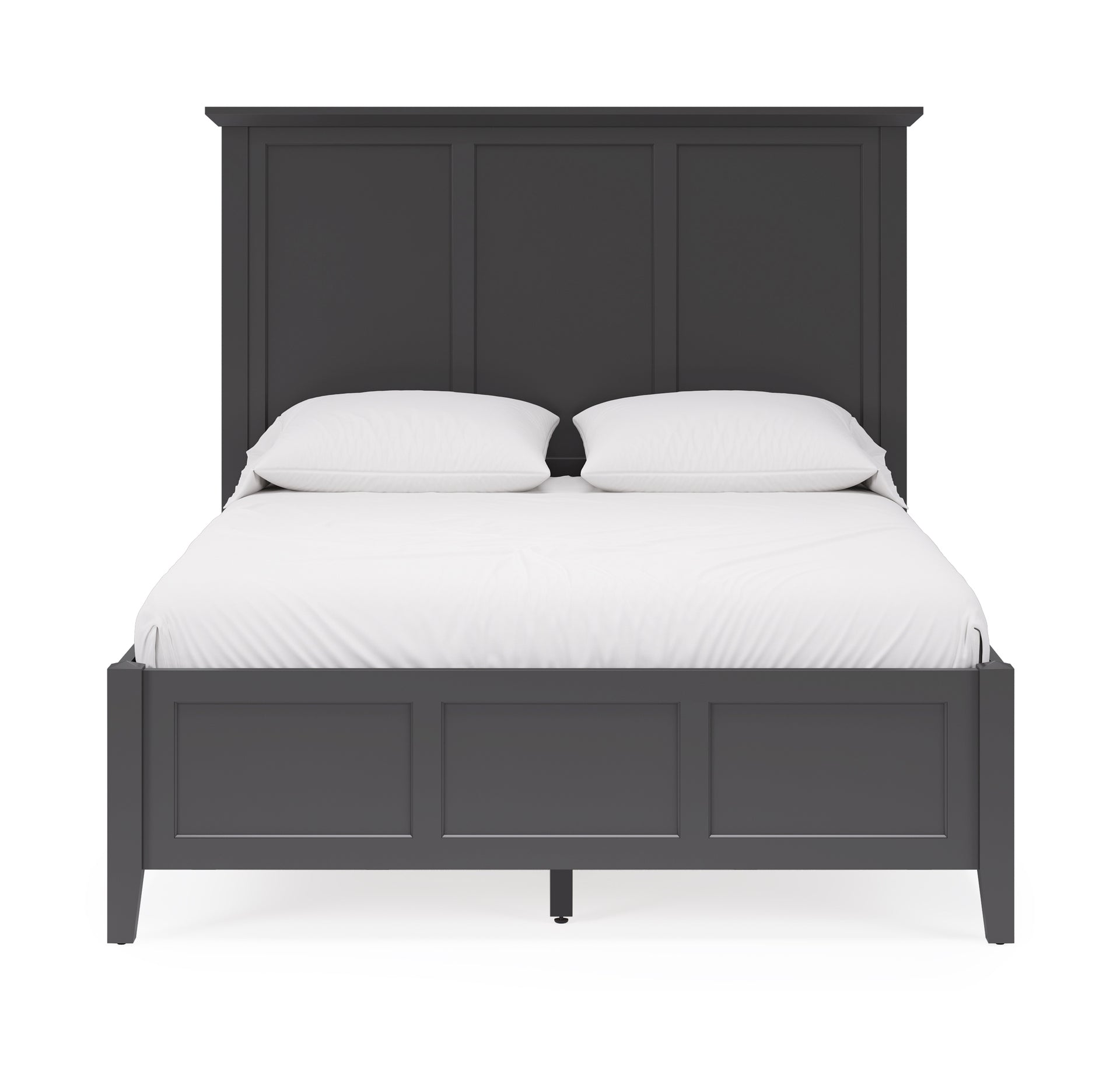 Grace Three Panel Bed in Raven Black - What A Room