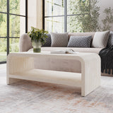 Drake Ash Wood Coffee Table in Sugar - What A Room
