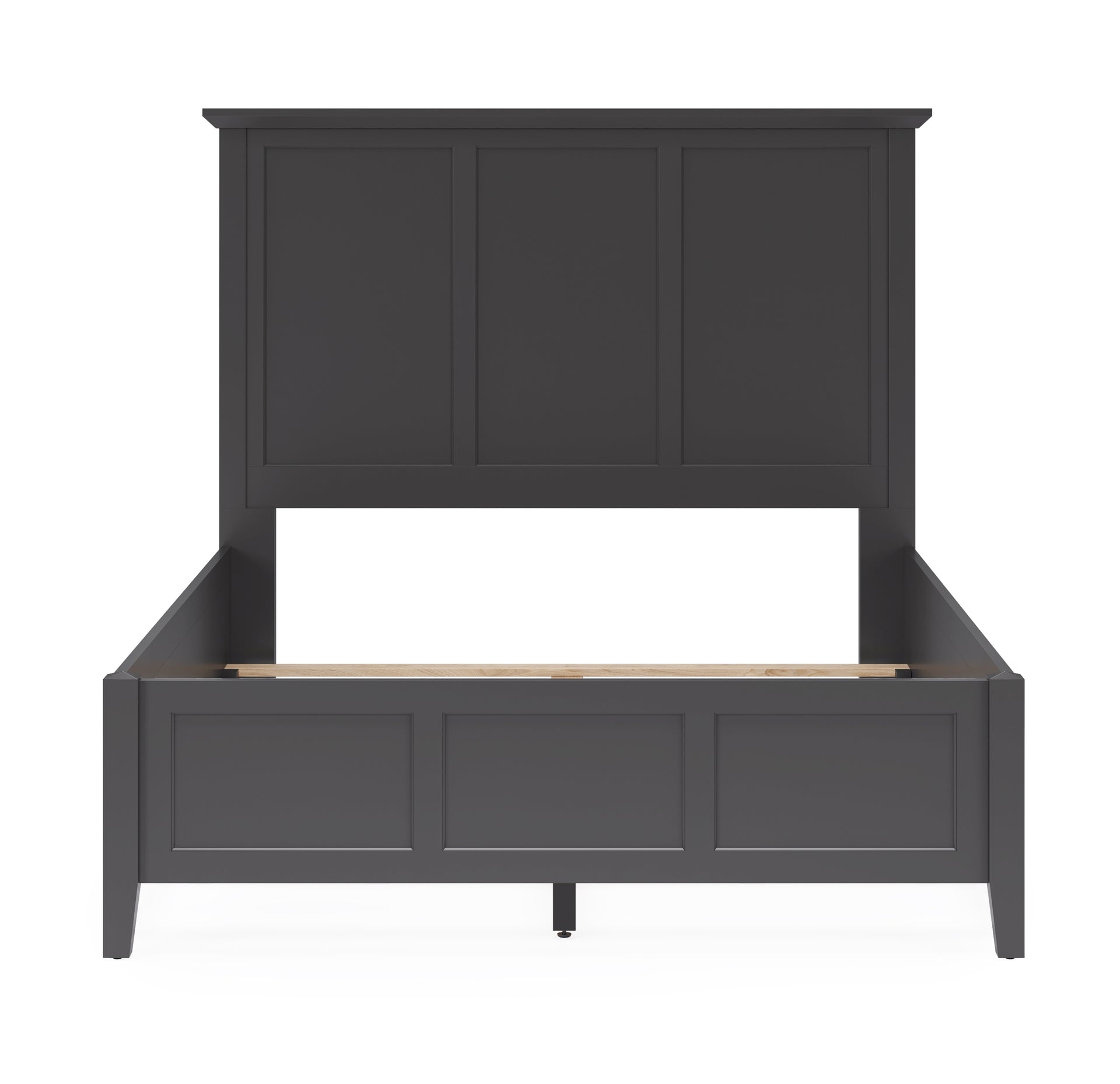 Grace Three Panel Bed in Raven Black - What A Room