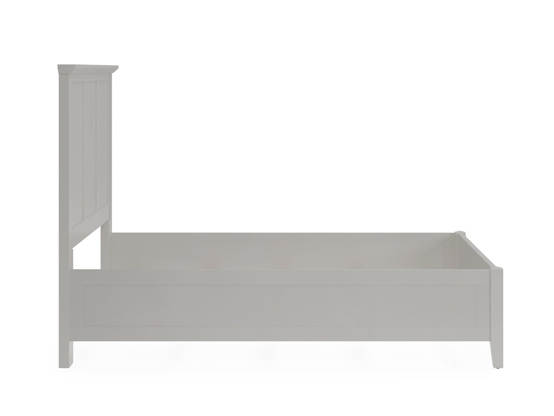 Grace Three Panel Bed in Elephant Grey - What A Room