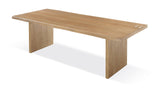 One Modern Coastal Live Edge Dining Table in White Oak - What A Room