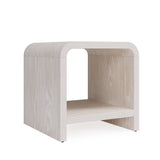 Drake Ash Wood Side Table in Sugar - What A Room