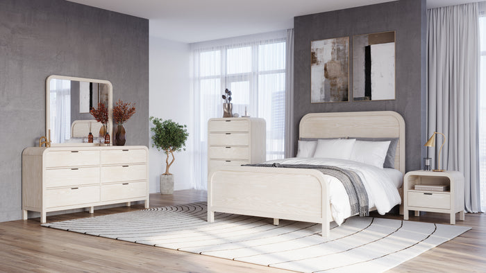Drake Wood Platform Bed in Sugar - What A Room