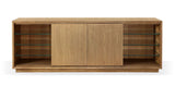 One Coastal Modern 74 inch TV Console in Bisque - What A Room