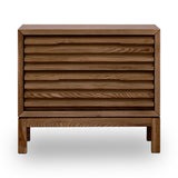 Tanner Two Drawer Ash Wood Nightstand in Roux - What A Room