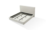 One Upholstered Platform Bed in Cotton Ball Boucle - What A Room