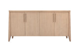 Sumire Four Door Ash Wood Sideboard in Ginger - What A Room