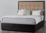 Oxford Upholstered Platform Bed in Toast - What A Room