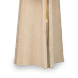 Zinnia Ash Wood Double Pedestal Dining Table in White Sand - What A Room