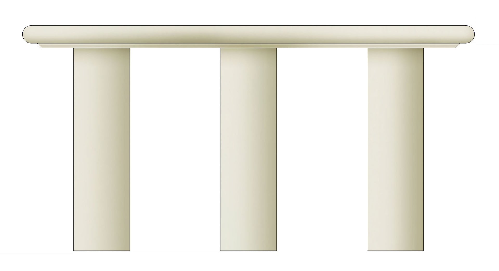 Sven Wooden Console Table in Rice - What A Room