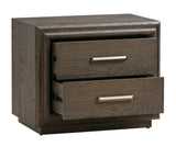 Lawson Two Drawer USB-charger Nightstand in Big Bear Brown - What A Room