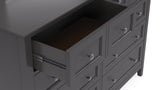 Grace Eight Drawer Dresser in Raven Black - What A Room