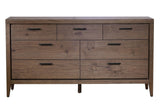 Boracay Seven Drawer Walnut Dresser in Wild Oats Brown - What A Room