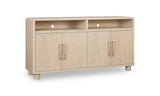 Zinnia Four Door Two Shelf Sideboard in White Sand - What A Room