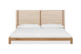 Tanner Solid Ash Platform Bed in Flaxen - What A Room