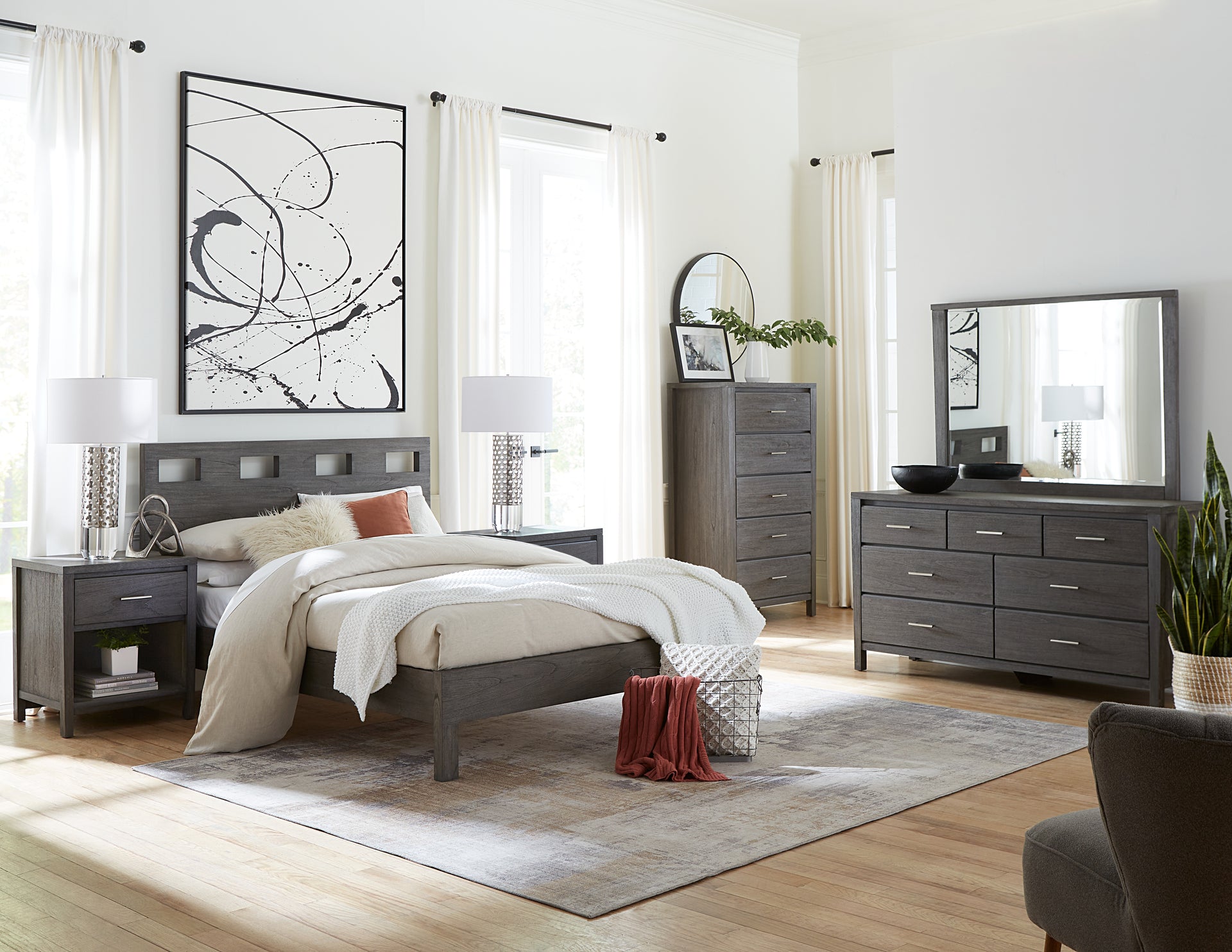 Nevis Dresser Mirror in Sharkskin - What A Room