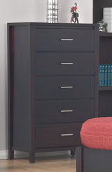 Nevis Five Drawer Chest in Espresso - What A Room