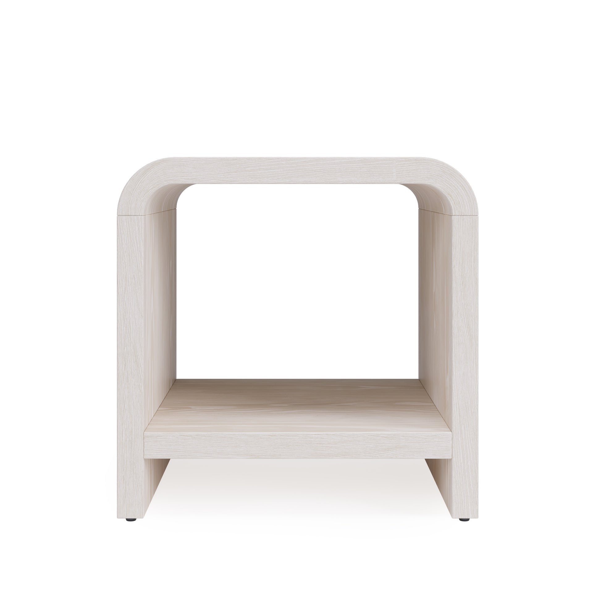 Drake Ash Wood Side Table in Sugar - What A Room