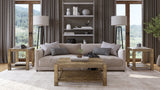 Canyon Solid Wood Rectangular End Table in Washed Grey - What A Room