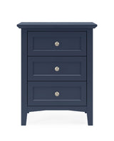 Grace Three Drawer Nightstand in Blueberry - What A Room