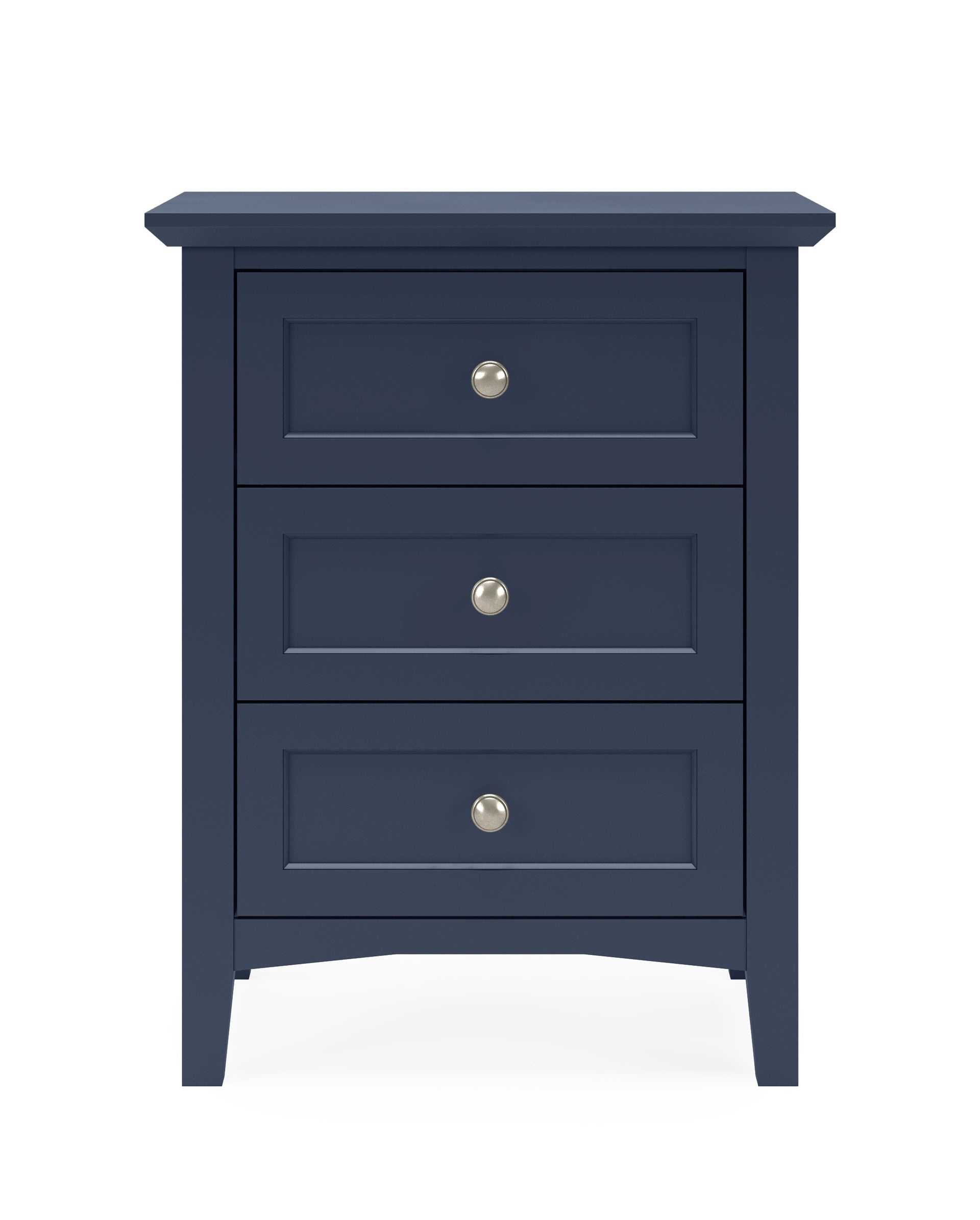 Grace Three Drawer Nightstand in Blueberry - What A Room