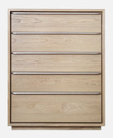 One Coastal Modern Five Drawer Chest in Bisque - What A Room