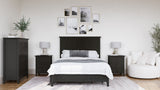 Grace Four Drawer Platform Storage Bed in Raven Black - What A Room