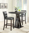Upholstered Bar Stools Black and Cappuccino (Set of 2) - What A Room