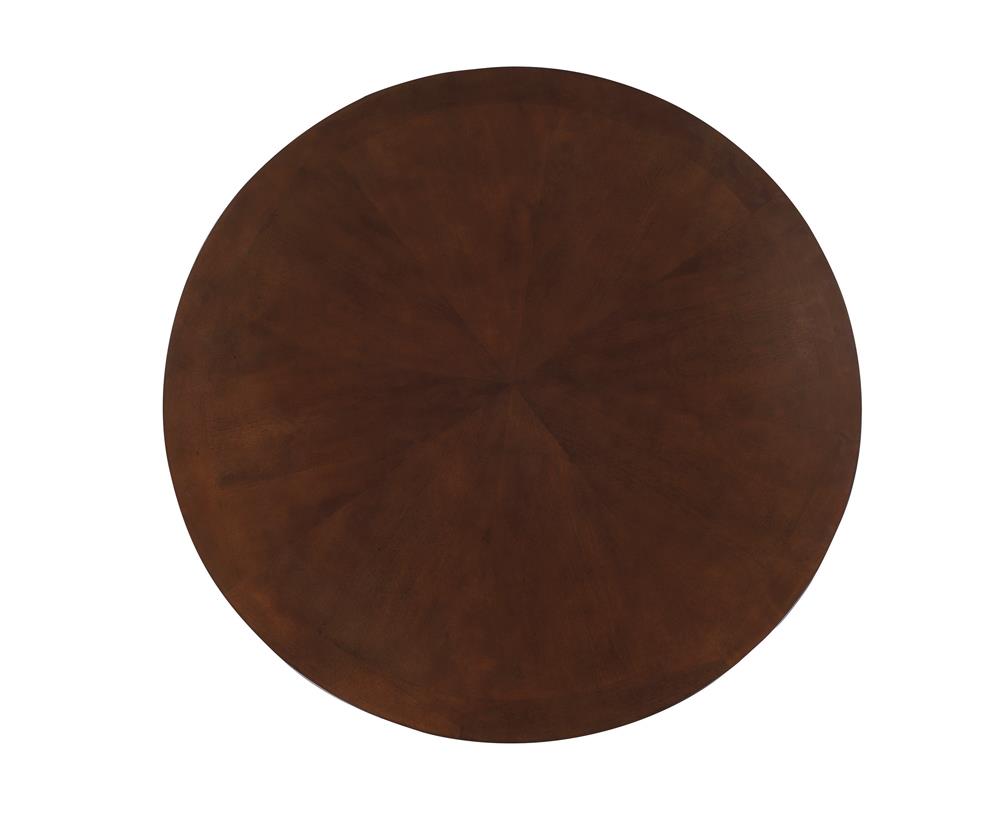 Marietta Round Wooden Game Table Tobacco - What A Room