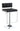 Adjustable Bar Stool Chrome and Black - What A Room