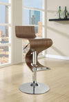 Adjustable Bar Stool Walnut and Chrome - What A Room