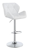 Adjustable Bar Stools Chrome and White (Set of 2) - What A Room