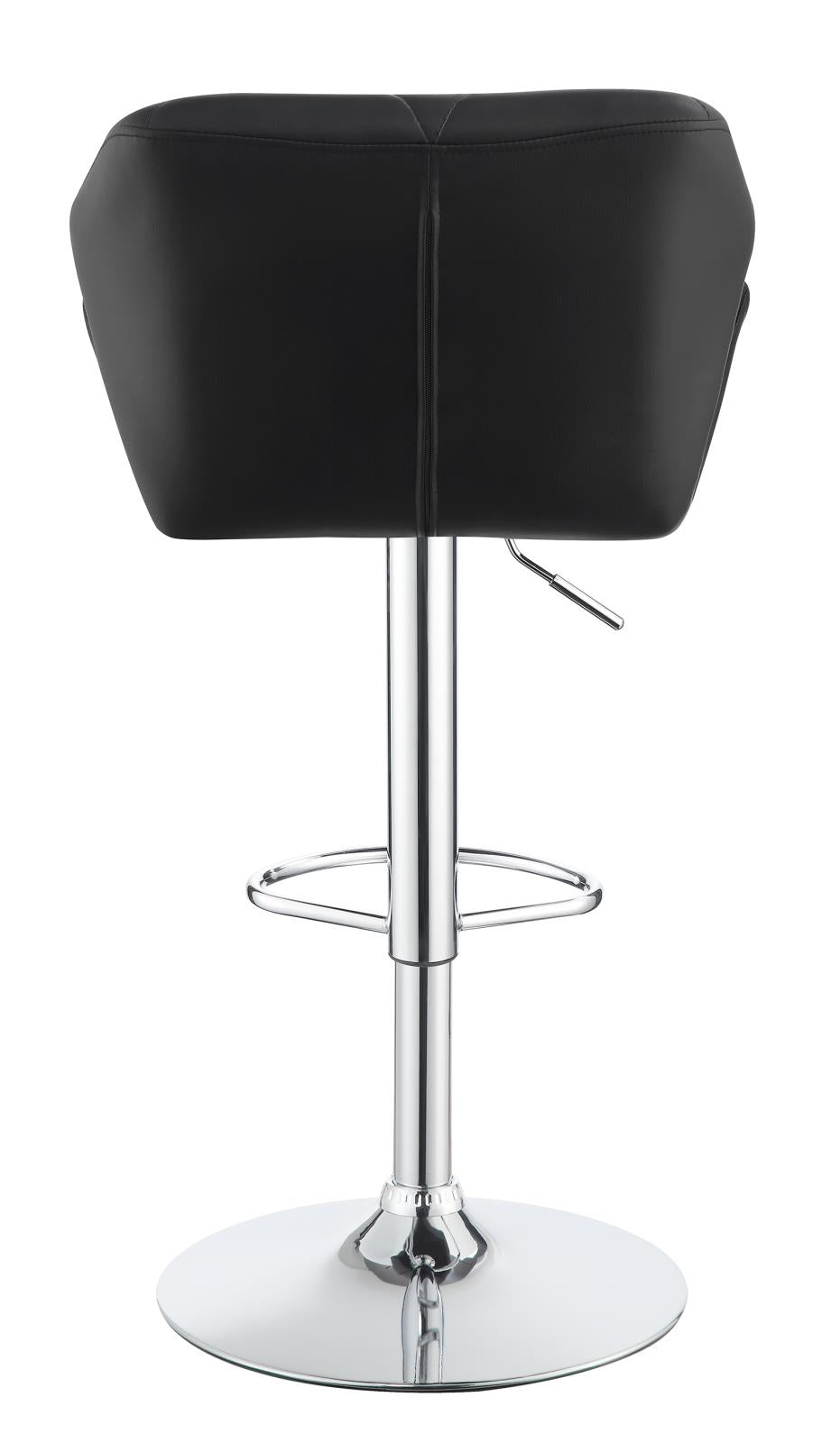 Adjustable Bar Stools Chrome and Black (Set of 2) - What A Room