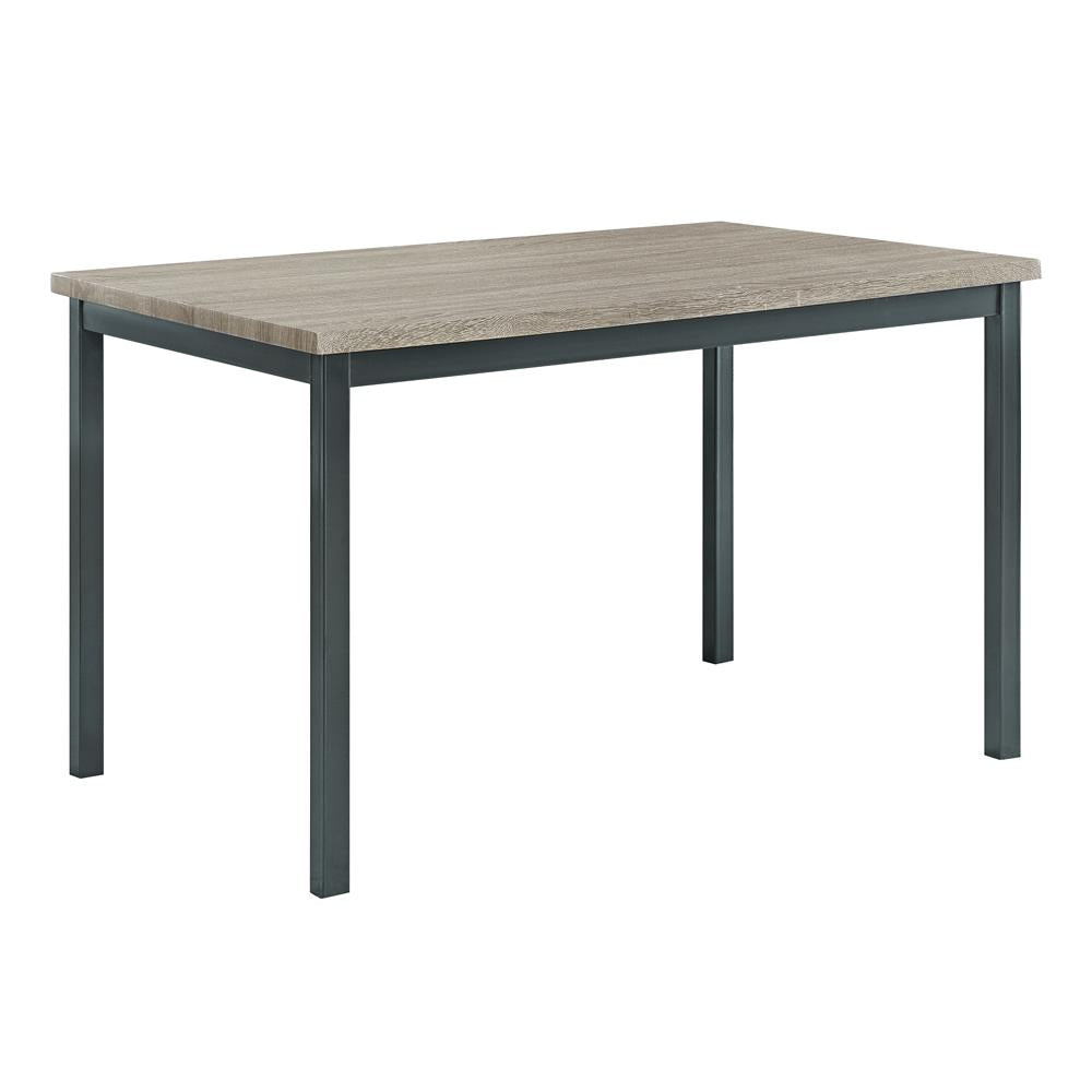 Garza Rectangular Dining Table Black - What A Room
