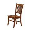Marbrisa Slat Back Side Chairs Sienna Brown (Set of 2) - What A Room