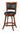 Upholstered Swivel Counter Height Stools Chestnut and Black (Set of 2) - What A Room