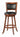 Upholstered Swivel Bar Stools Chestnut and Black (Set of 2) - What A Room