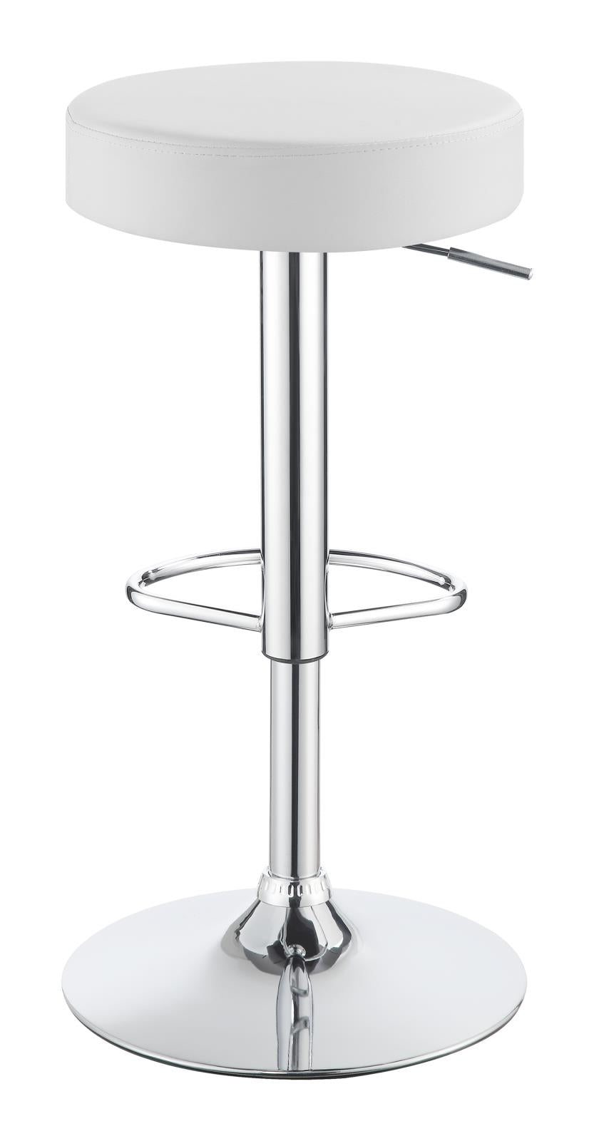 29″ Adjustable Bar Stool Chrome and White - What A Room