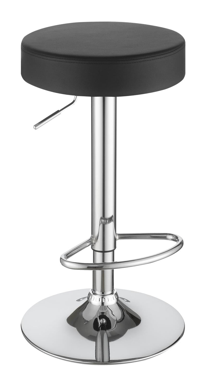 29″ Adjustable Bar Stool Chrome and Black - What A Room