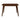 Kersey Dining Table with Angled Legs Chestnut - What A Room