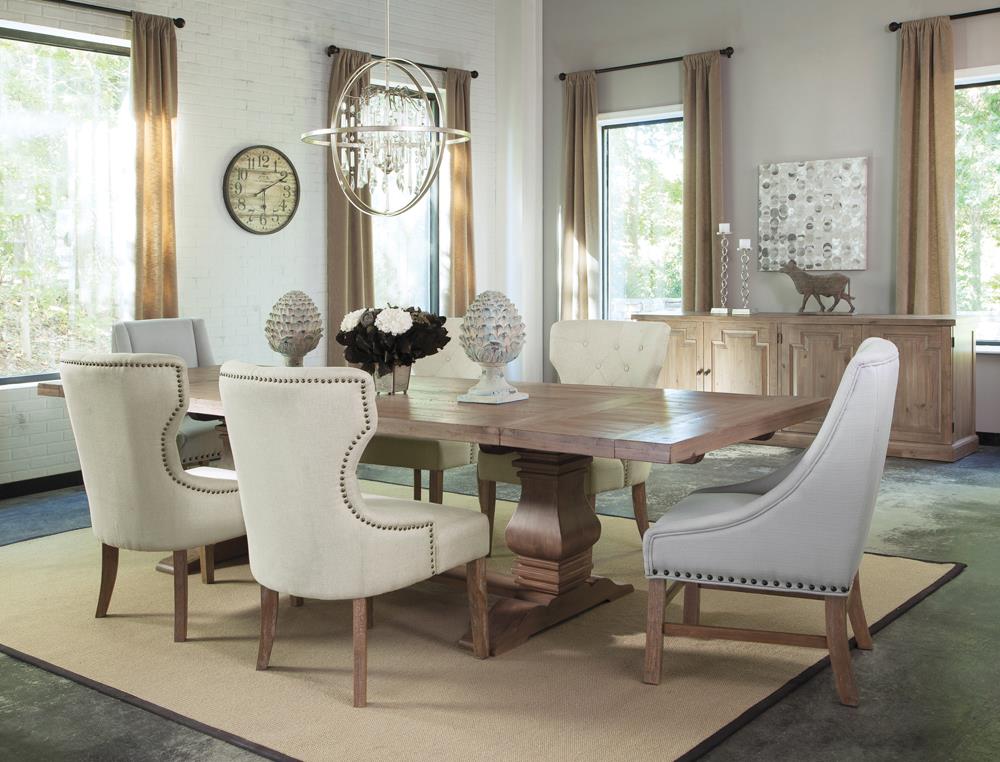 Florence Tufted Upholstered Dining Chair Beige - What A Room