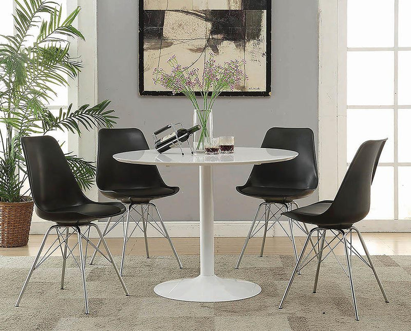 Lowry Round Dining Table White - What A Room