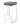 Square Bar Stool Grey and Chrome - What A Room